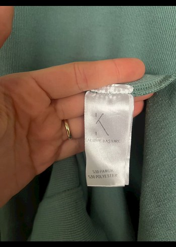 Su Yeşili Kadriye Baştürk Uzun Kollu Tunik - Görsel 4