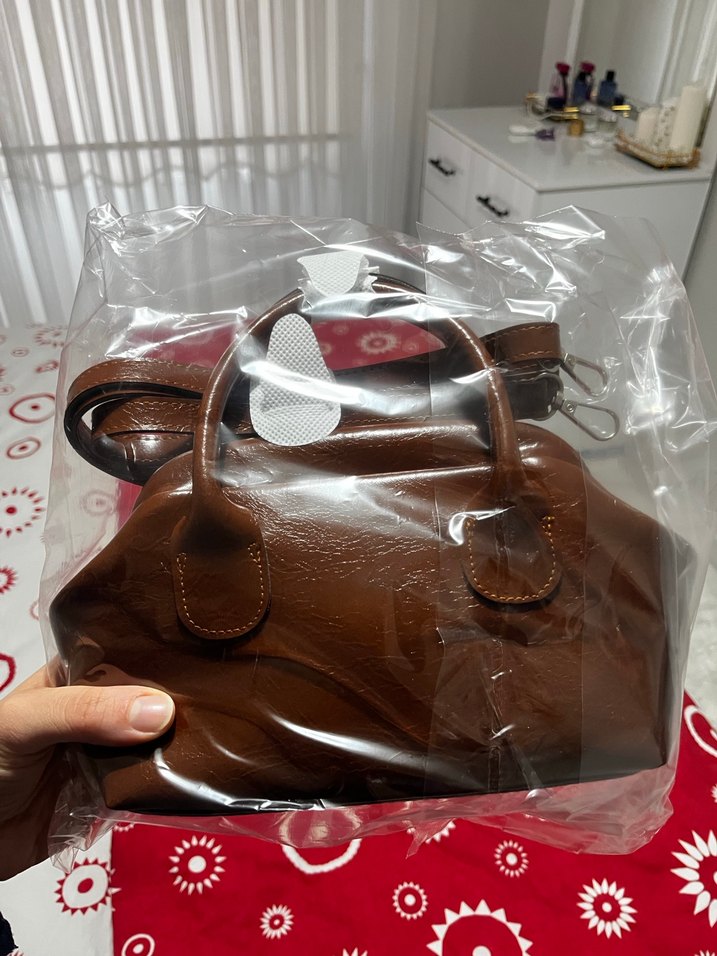 Densila Acı kahve taba çapraz çanta - Görsel 3