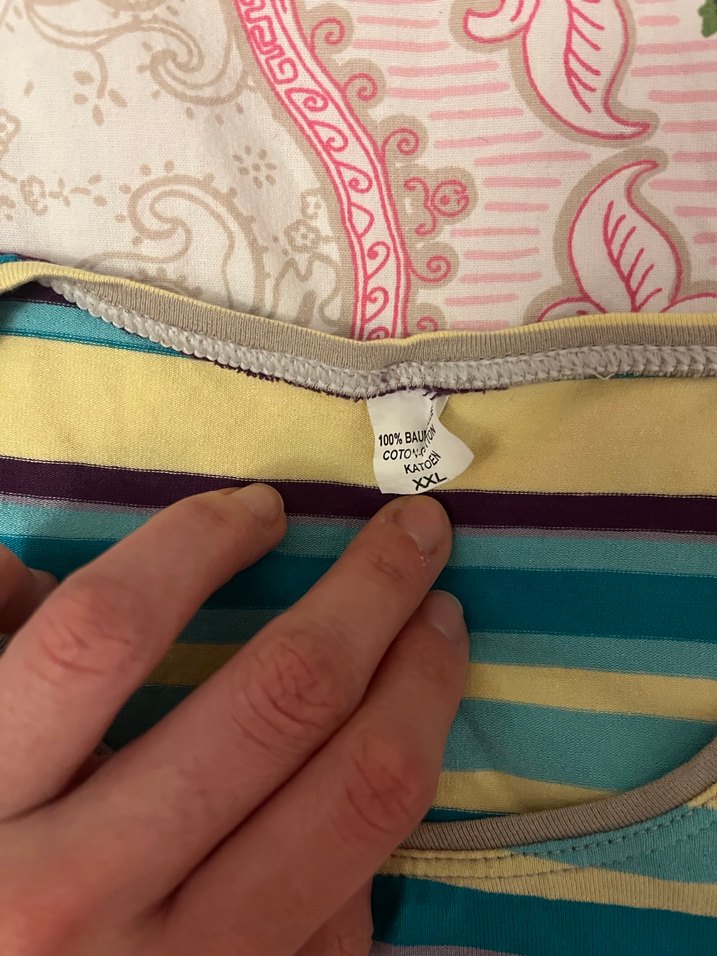 Çok Renkli Bohem Hamile Uzun Kollu Triko Bluz - Görsel 3