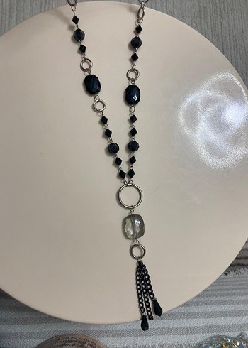 Uzun Zincir Detaylı Mavi Bohem Kolye çeşitleri - Görsel 5