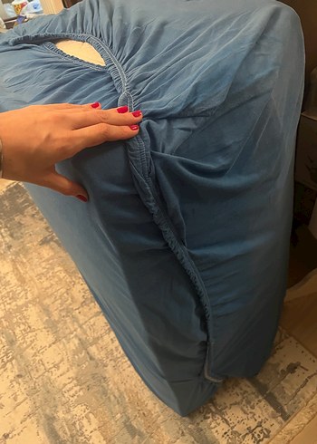 Koyu Mavi Düz Katlanabilir yatak - Görsel 2