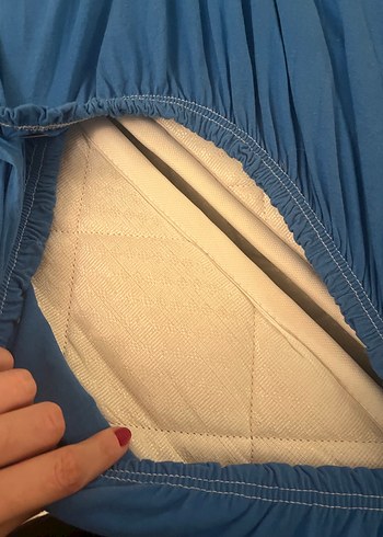 Koyu Mavi Düz Katlanabilir yatak - Görsel 3