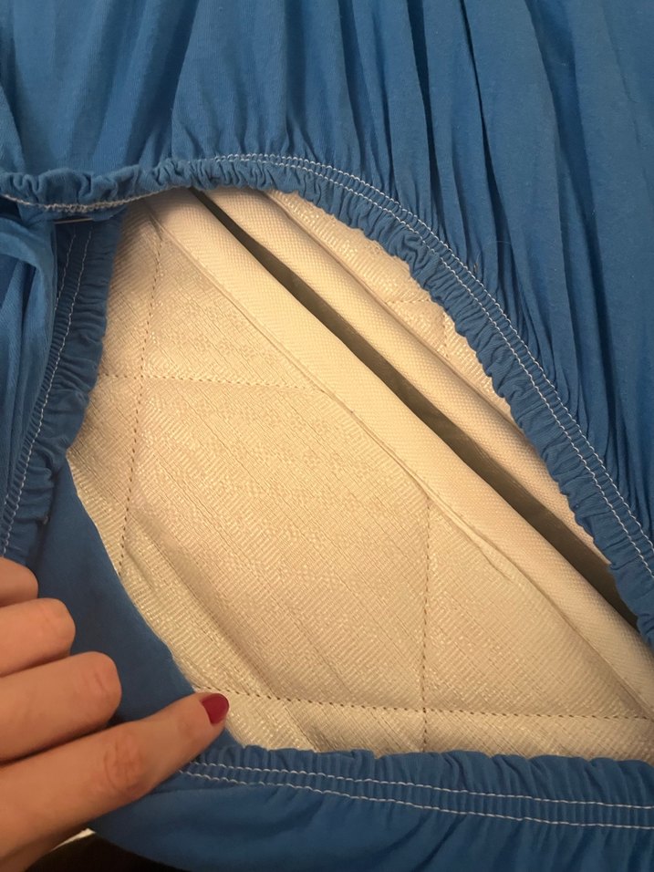 Koyu Mavi Düz Katlanabilir yatak - Görsel 3