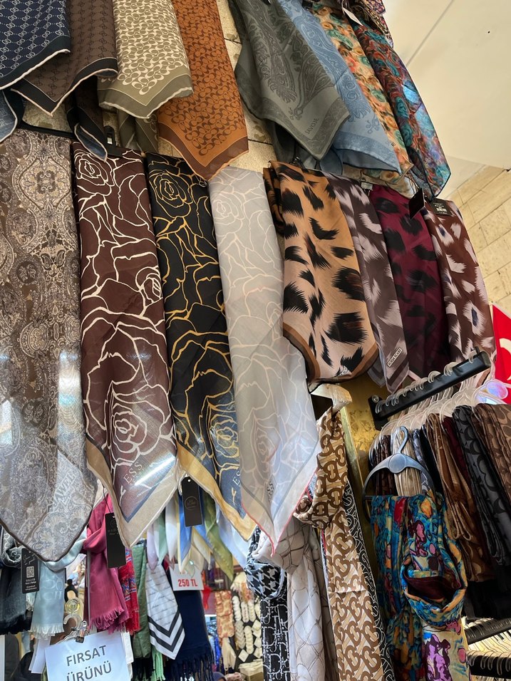 Bohem Tarzı Kahverengi Kadın eşarp - Görsel 2