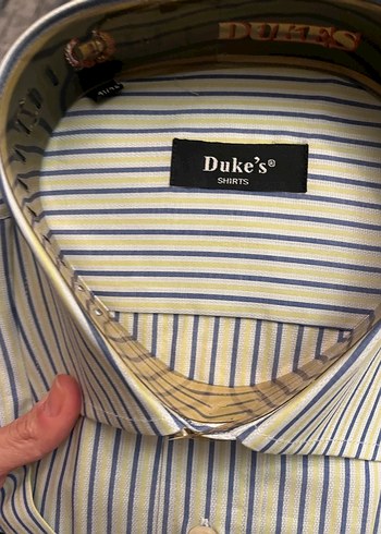 Duke's Çok Renkli Çizgili Kısa Kollu Erkek Gömlek - Görsel 4