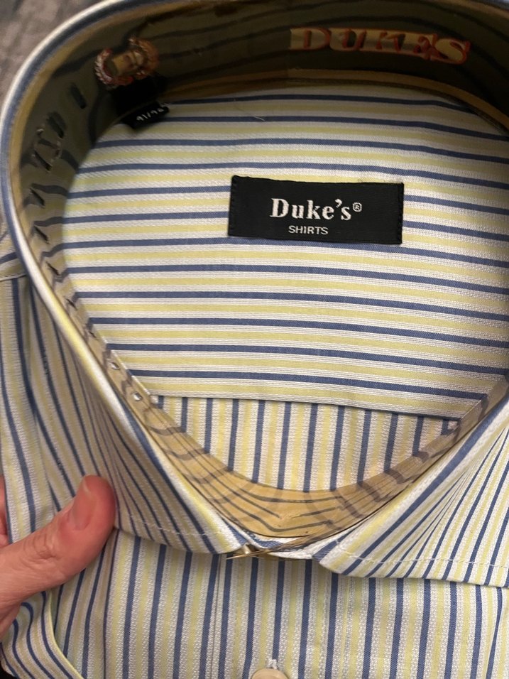 Duke's Çok Renkli Çizgili Kısa Kollu Erkek Gömlek - Görsel 4