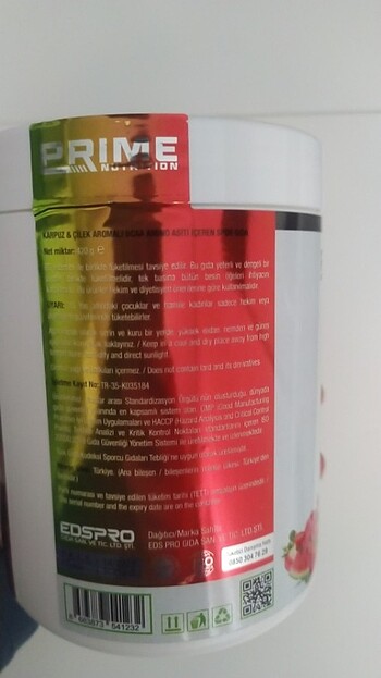  Prime bcaa 420Gr jelatinli