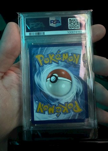 Grey felt hat pikachu Psa9 pokemon kartı