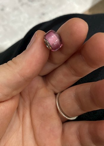 Pembe Boncuklu Pandora Kadın Charm - Görsel 3