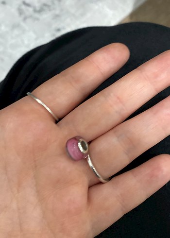 Pembe Boncuklu Pandora Kadın Charm - Görsel 2