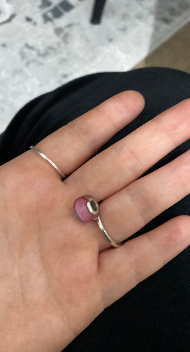 Pembe Boncuklu Pandora Kadın Charm - Görsel 2