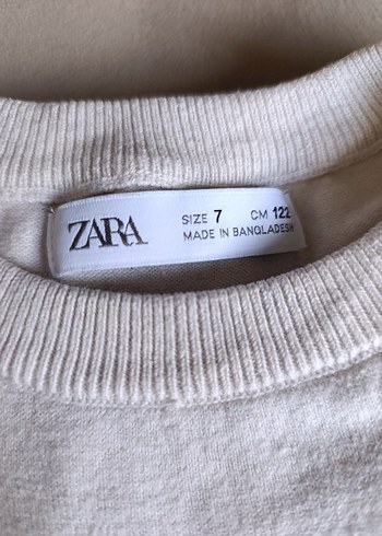 Erkek Çocuk Beyaz Pamuklu Bisiklet Yaka Kazak - Görsel 2