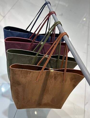 Mango Mango model süet büyük çanta