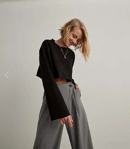 Vatkalı Palazzo Pantolon - Görsel 2