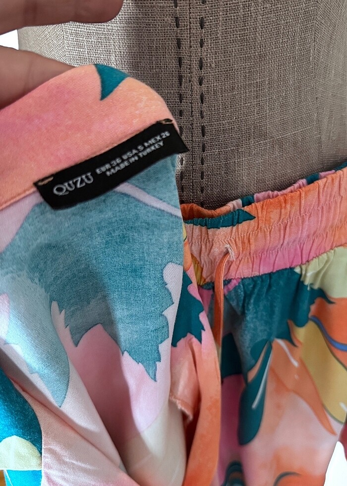 Quzu Gömlek Şort Takım - Görsel 4