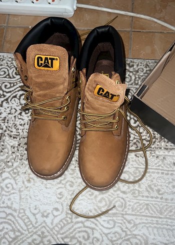 Caterpillar Kahverengi Deri Erkek Bot - Görsel 3
