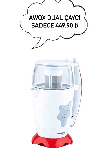 Awox Awox dual çaycı