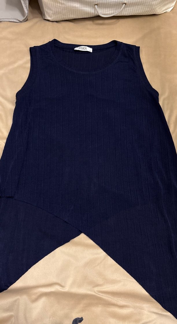 Lacivert Kolsuz Bluz - Görsel 2