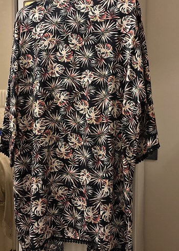 s Beden çeşitli Renk Bohem Tarzda Midi Uzunlukta Desenli Kimono