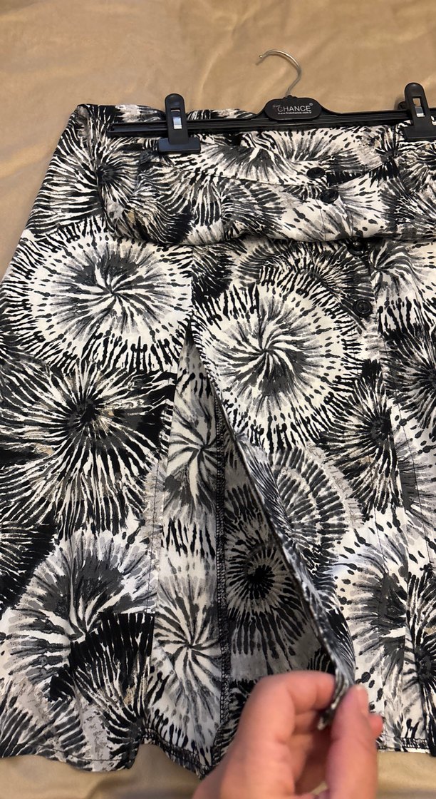 Kadın Piliseli Uzun Batik Desenli Etek - Görsel 3