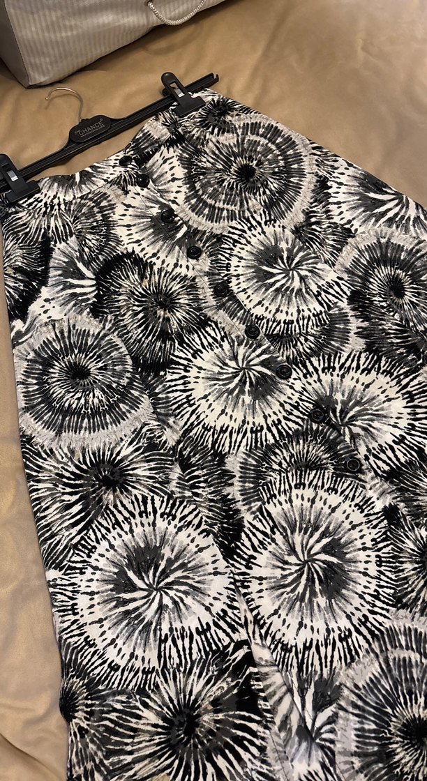 Kadın Piliseli Uzun Batik Desenli Etek - Görsel 2