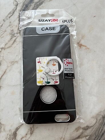 iPhone 6 Plus siyah yüzüklü kılıf