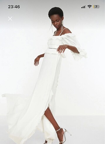 38 Beden beyaz Renk Bridal elbise