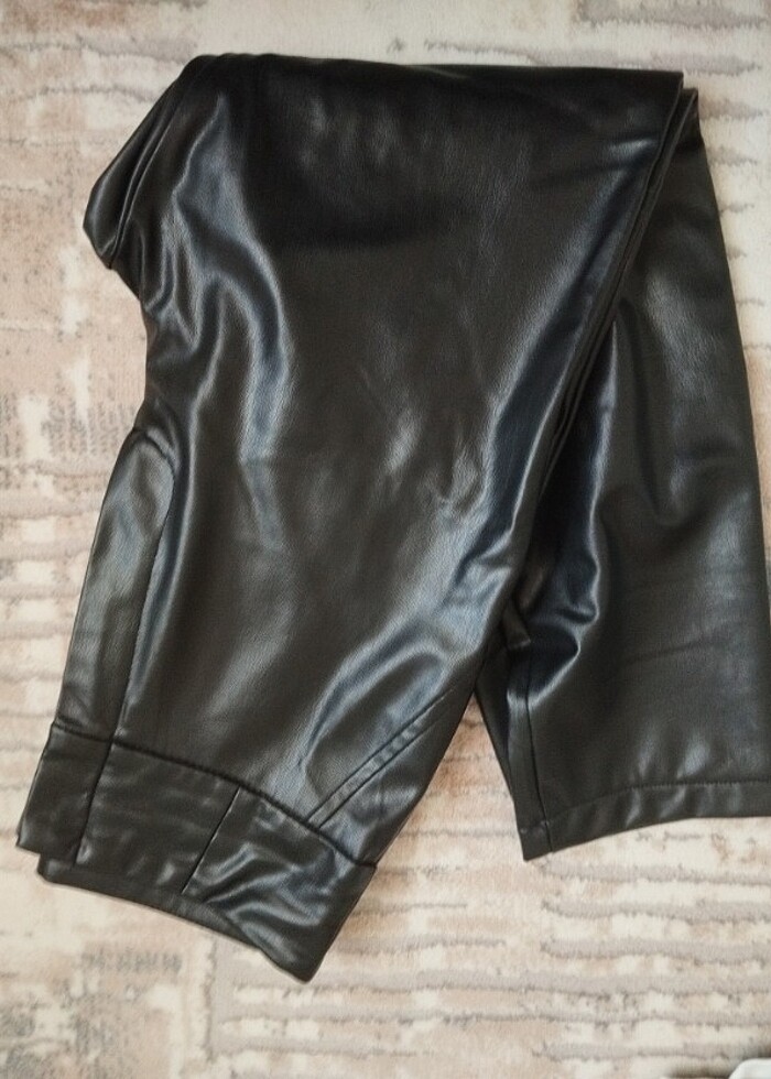 SİYAH DERİ PANTOLON  - Görsel 4