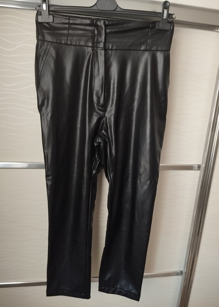 SİYAH DERİ PANTOLON  - Görsel 5