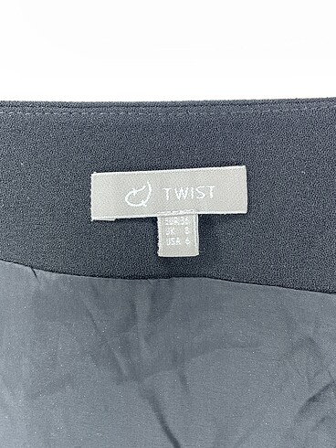 36 Beden siyah Renk Twist Kısa Elbise %70 İndirimli.