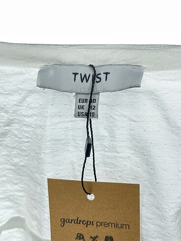 40 Beden beyaz Renk Twist Gömlek p İndirimli.
