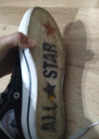 Siyah Bağcıklı konvers Kadın Spor Ayakkabı - Görsel 4