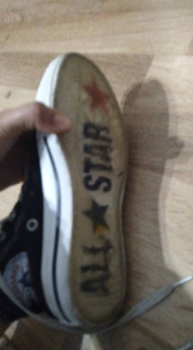 Siyah Bağcıklı konvers Kadın Spor Ayakkabı - Görsel 4