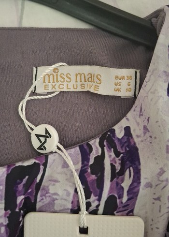 Bohem V Yaka Uzun Bağlamalı Elbise - Görsel 2