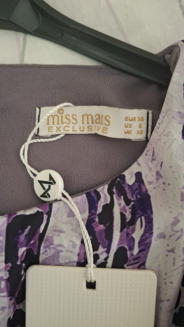 Bohem V Yaka Uzun Bağlamalı Elbise - Görsel 2