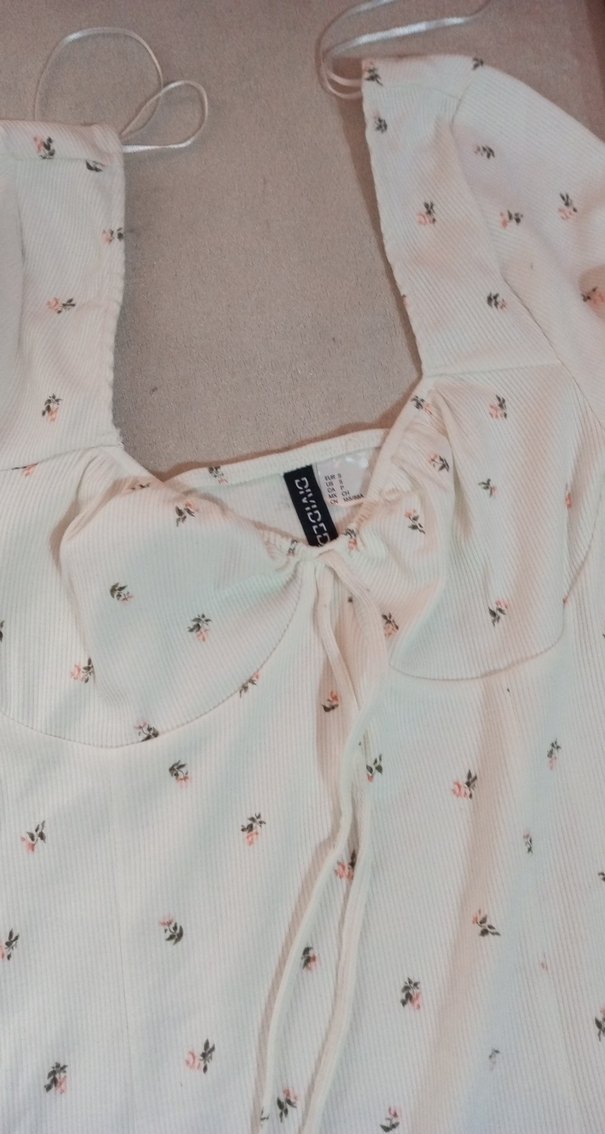 Beyaz Nakışlı Elbise - Görsel 2