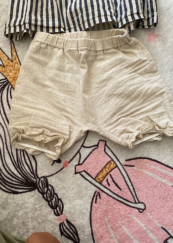 HelloBaby Kız Bebek Gri Zebra Desenli Kısa Kollu Takım