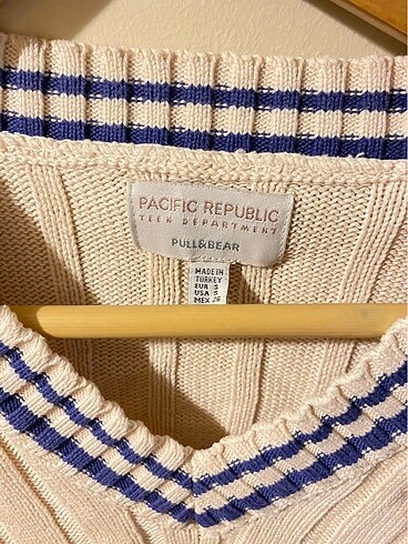 s Beden Pull&Bear V Yaka Kazak