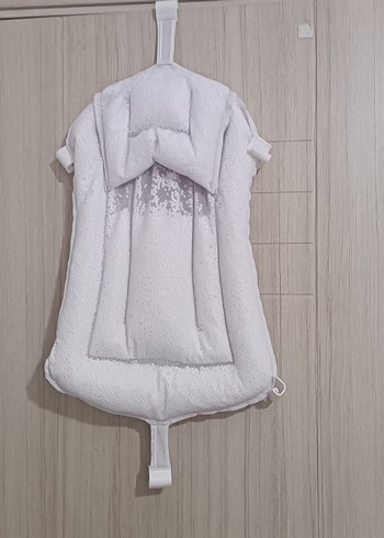 Beyaz Bebek banyo filesi yastıklı - Görsel 3