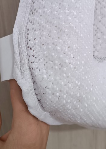 Beyaz Bebek banyo filesi yastıklı - Görsel 4