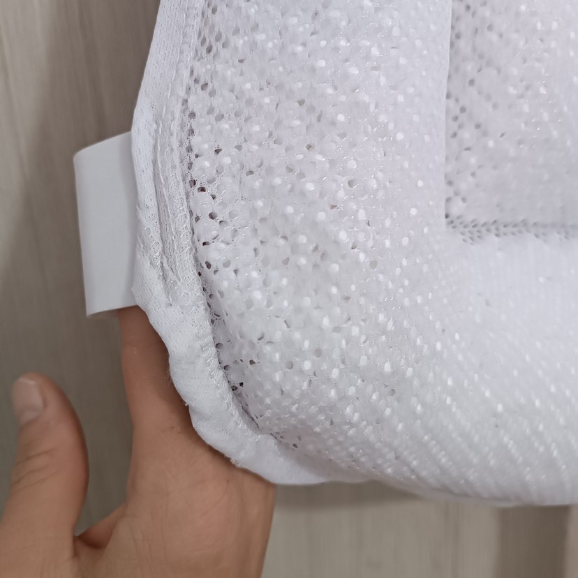 Beyaz Bebek banyo filesi yastıklı - Görsel 4