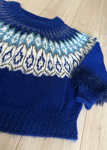 Mavi yeni yıl kazağı - Görsel 2