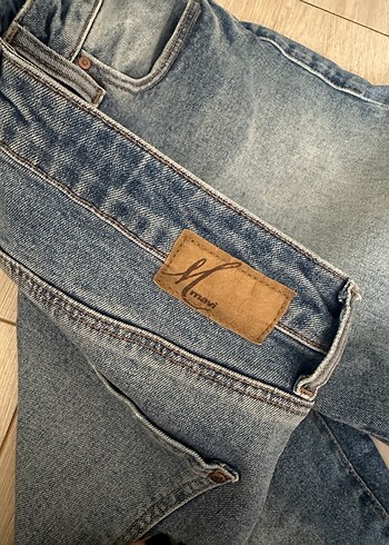 Mavi cındy mom jeans - Görsel 4