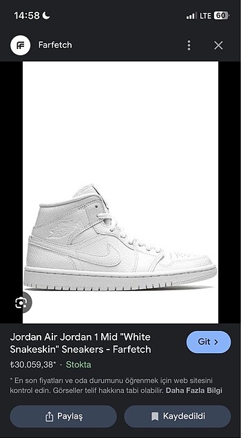 Nike Air Jordan 1 Mid Snakeskin