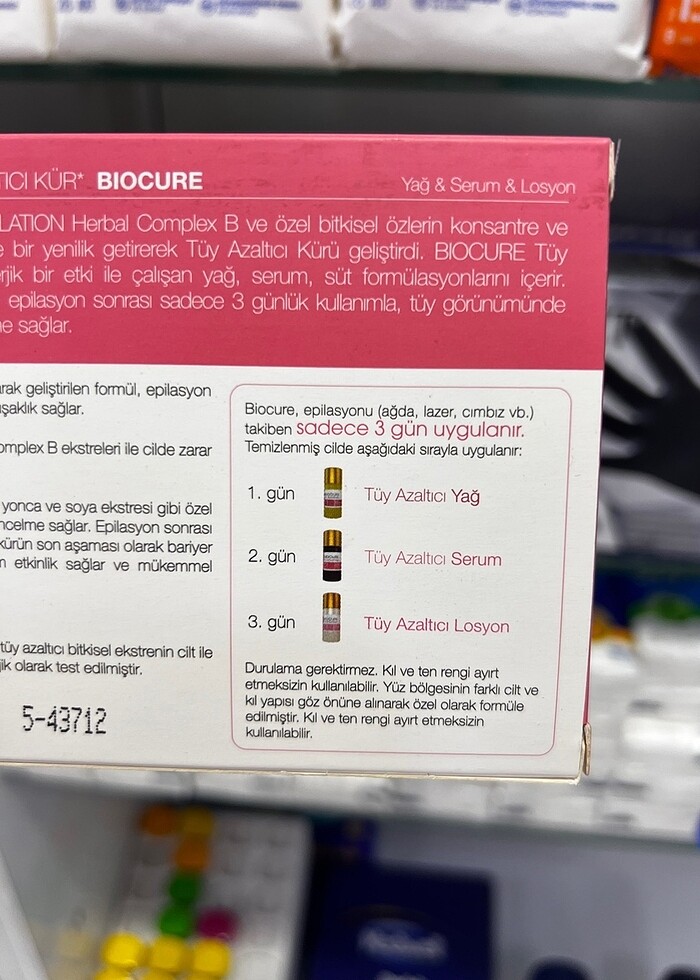 BİODER TÜY AZALTICI KÜR - Görsel 3