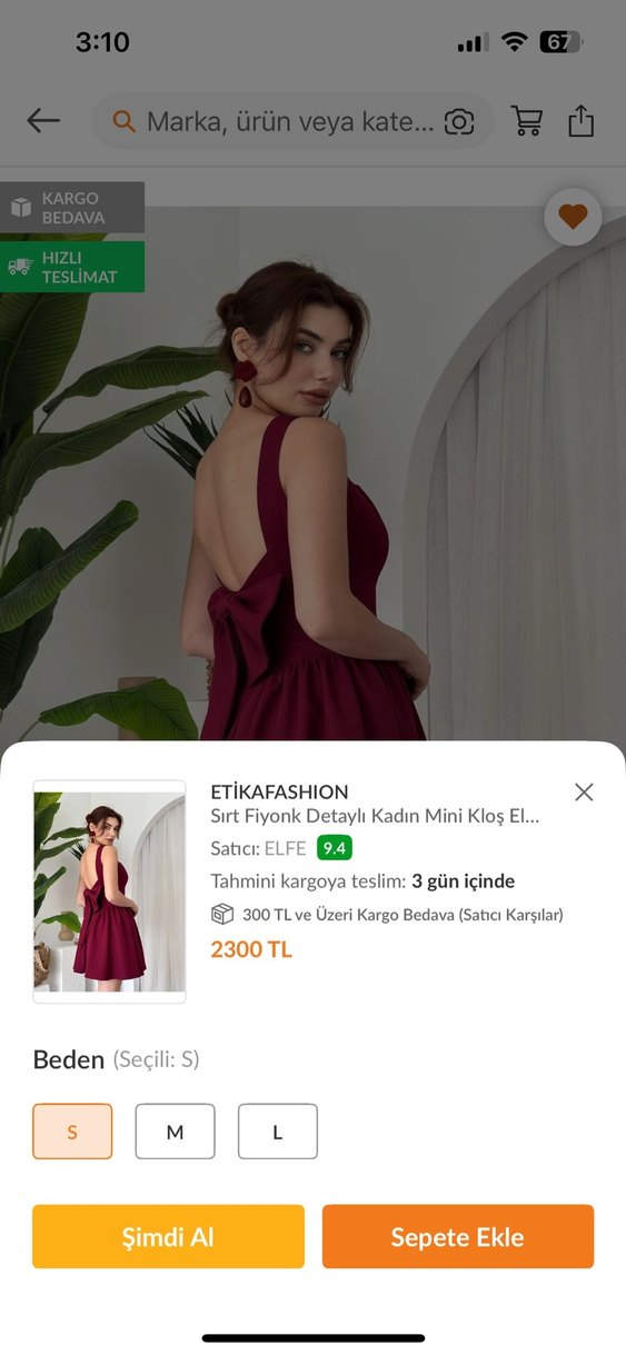 Bordo Drapeli Midi Straplez Kadın Mezuniyet Elbisesi - Görsel 3