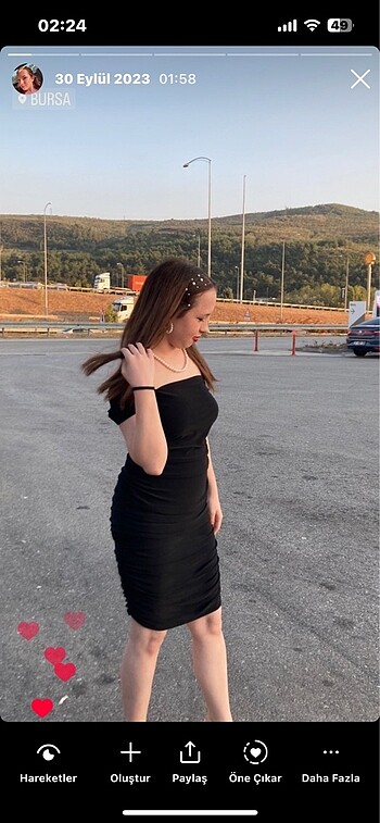 Abiye siyah elbise