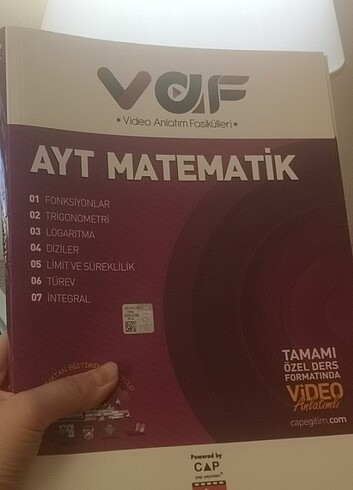 Çap yayınları Ayt Matematik fasikül 