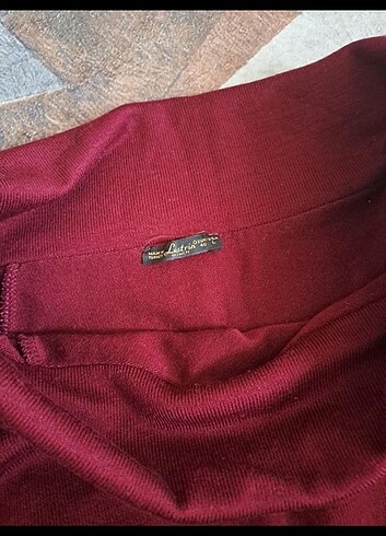 l Beden Bordo elbise