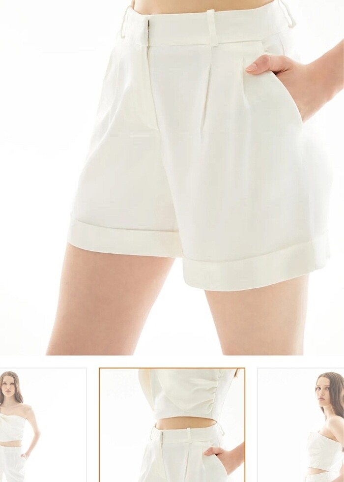 Adl etiketli şort - Görsel 2